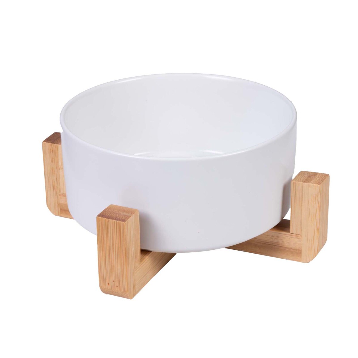 COMEDERO CERÁMICA - CERAMICA-Y-MADERA BLANCO A268 