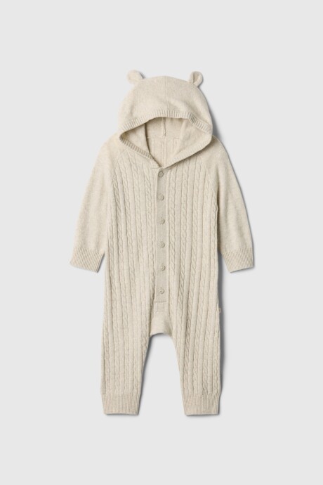 Pijama Con Cierre Botones Bebe Light Heather Grey V2