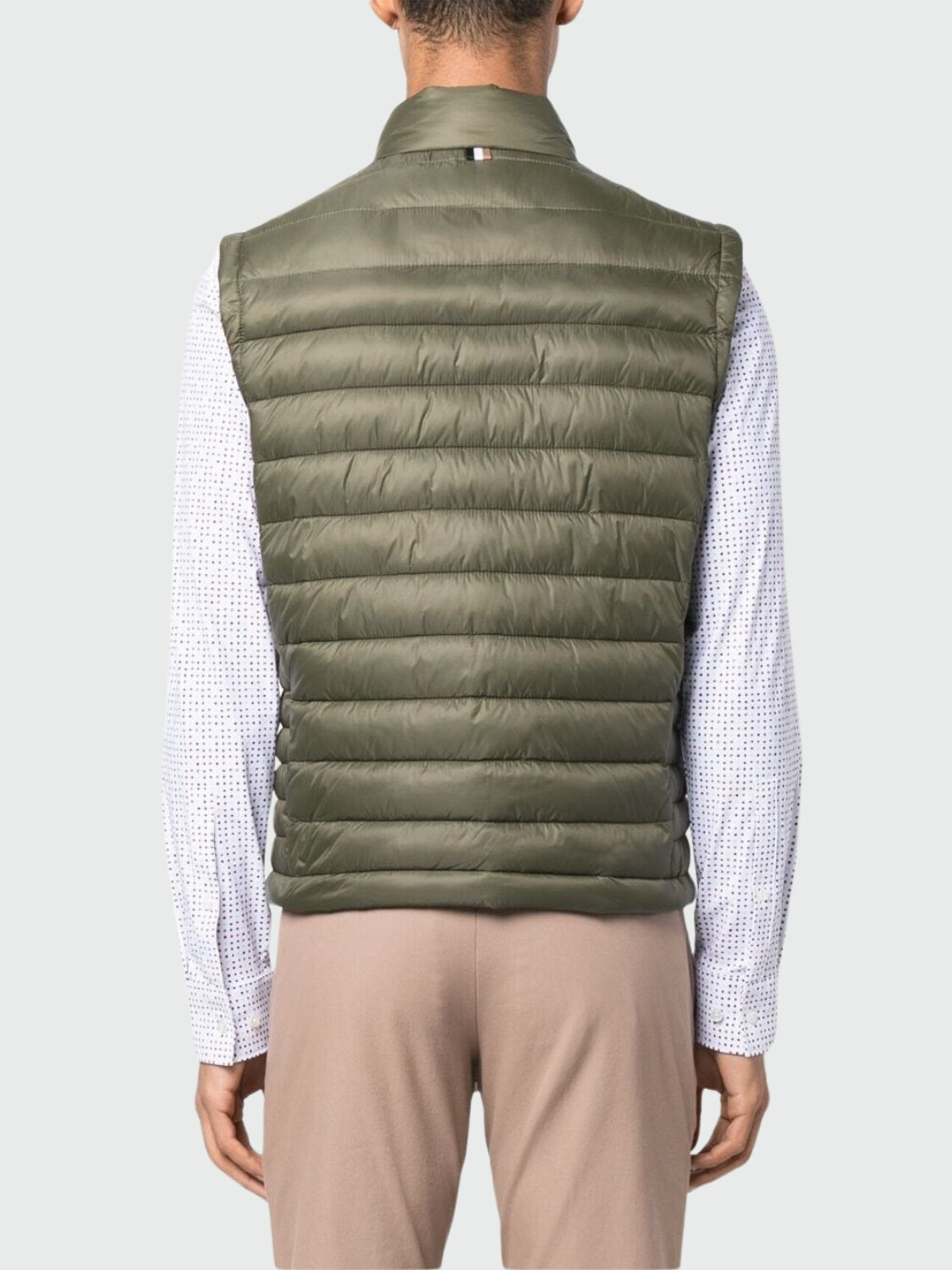 Hugo Boss - Chaleco plegable con logotipo Tonal Verde