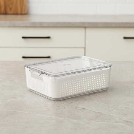 ORGANIZADOR ACRILICO CON TAPA Y CESTO 33,6X21,5X10,3CM ORGANIZADOR ACRILICO CON TAPA Y CESTO 33,6X21,5X10,3CM