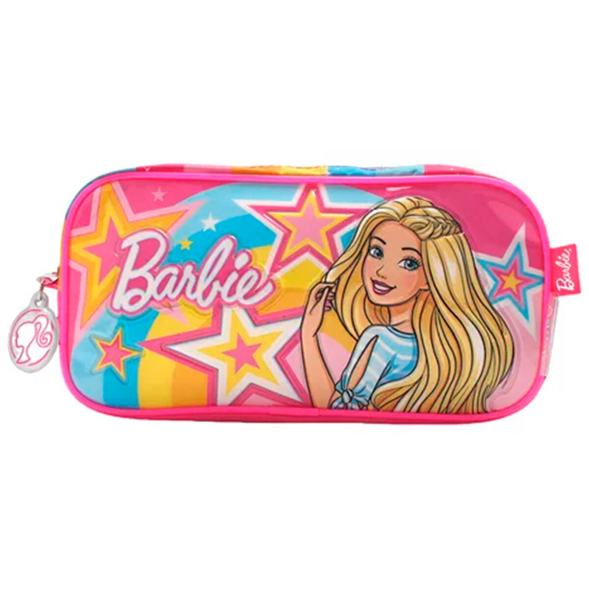 Cartuchera Barbie Escolar Doble Cierre Capacidad 