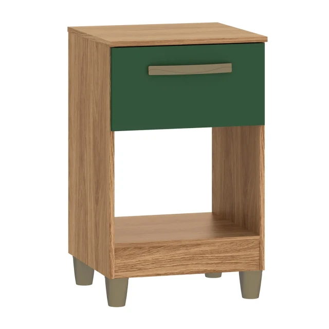 Mesa de luz 1 cajón VERDE
