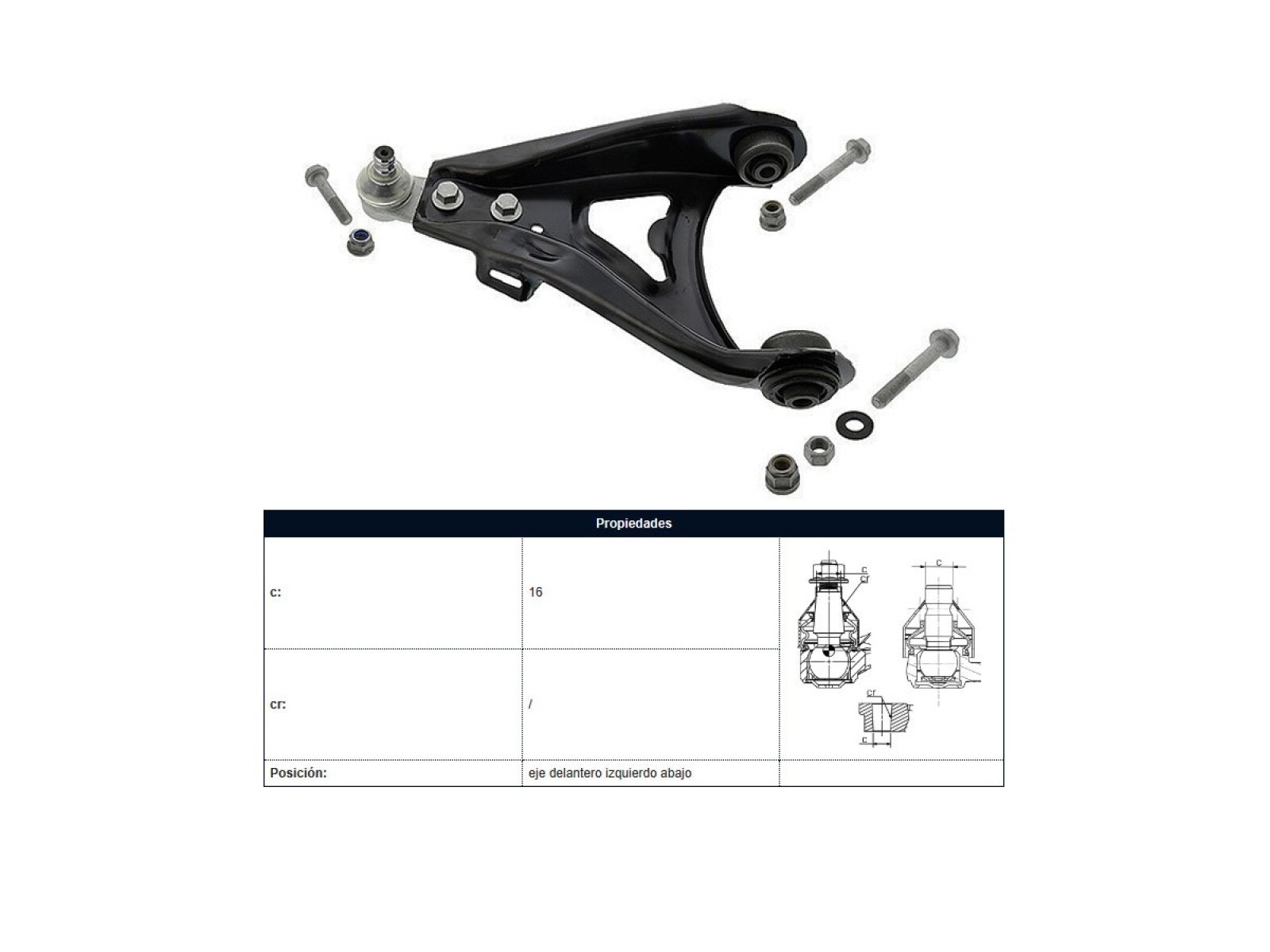 Parilla De Suspension Delantera Renault Megane/Scenic 96-01 Izq 