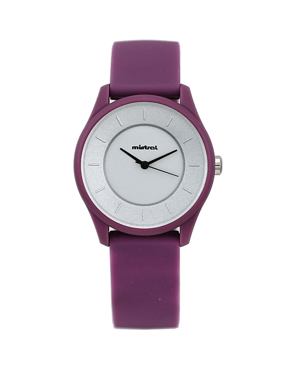 Reloj Mistral Deportivo Silicona Violeta 