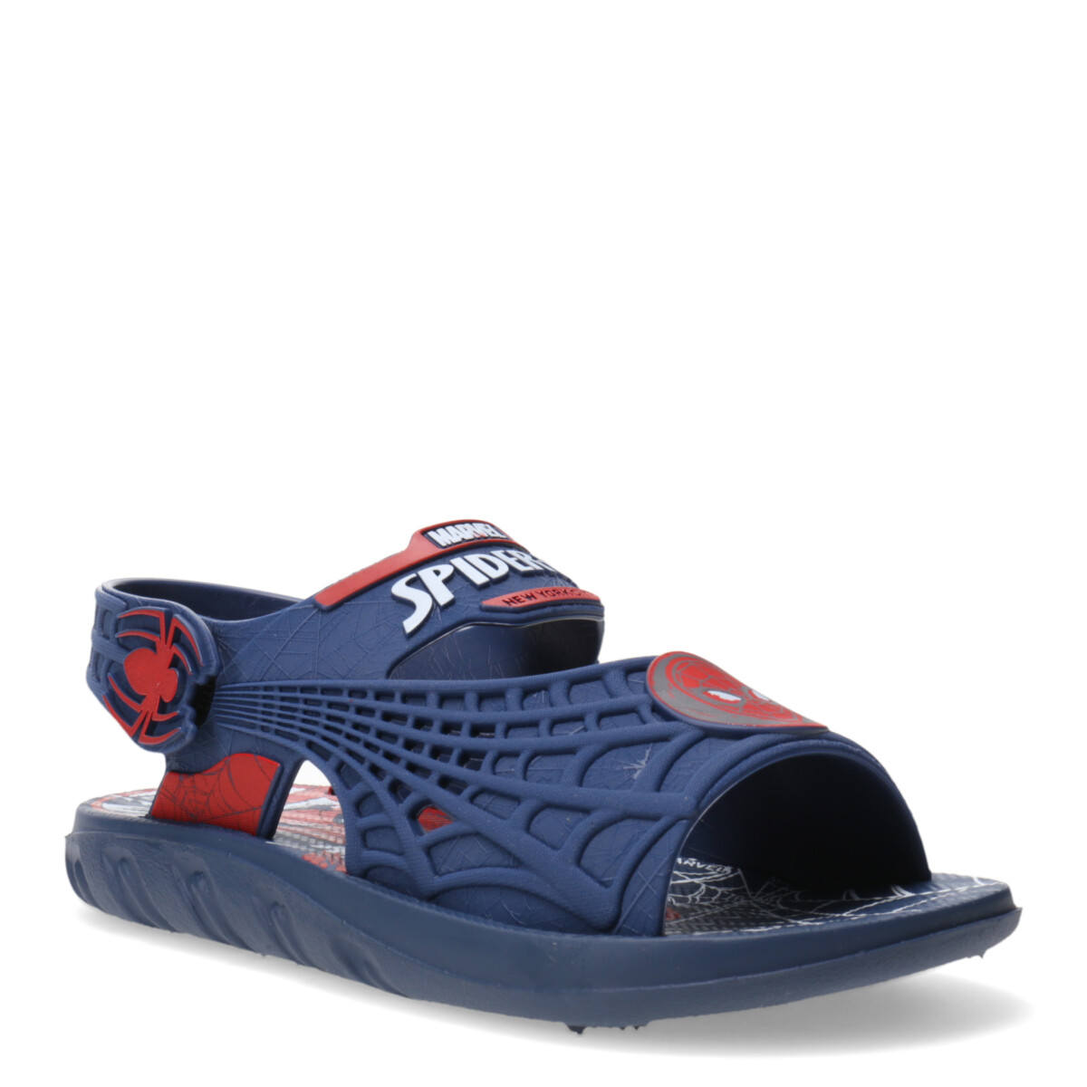 Sandalias Infantiles Disney Araña Velcro - Azul - Rojo - Blanco 
