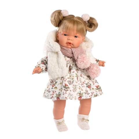 Muñeca Llorens Joelle Llorona Bufanda Abrigo Chupete Vestido Variante Modelo Joelle