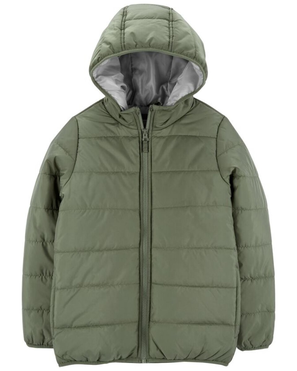 Campera plegable verde. Talles 4T-7 