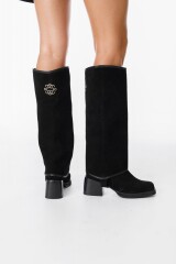 Bota Almendrada Negro