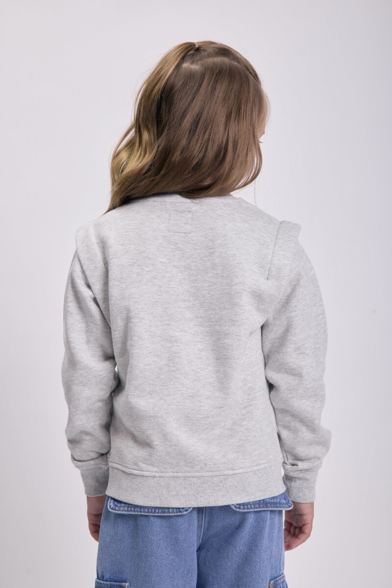 Buzo deportivo con detalle Gris