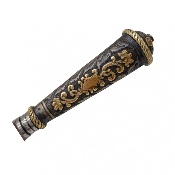 CUCHILLO CRIOLLO PLATA Y ORO 02 cccrpo02