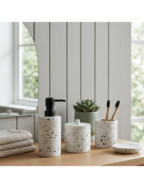 JABONERA CERAMICA D12CM TERRAZO JABONERA CERAMICA D12CM TERRAZO