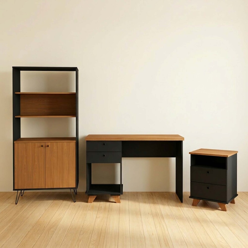 COMBO SKY ESCRITORIO + CAJONERA + BIBLIOTECA