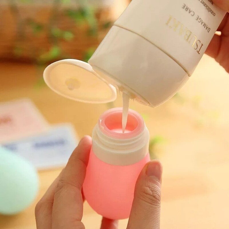 Botella de Viaje Silicona Shampoo 90ml rosa