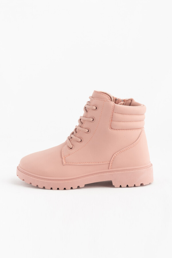 Bota acordonada Rosa