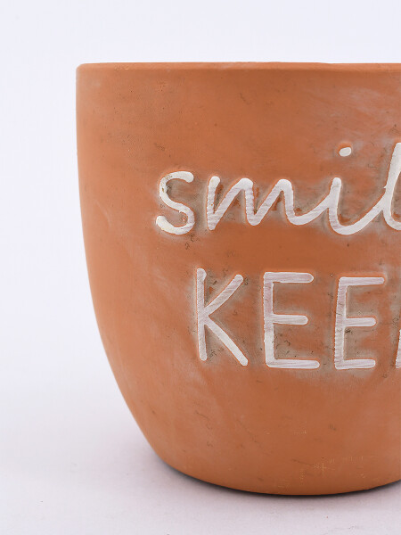 MACETA SMILE NARANJA