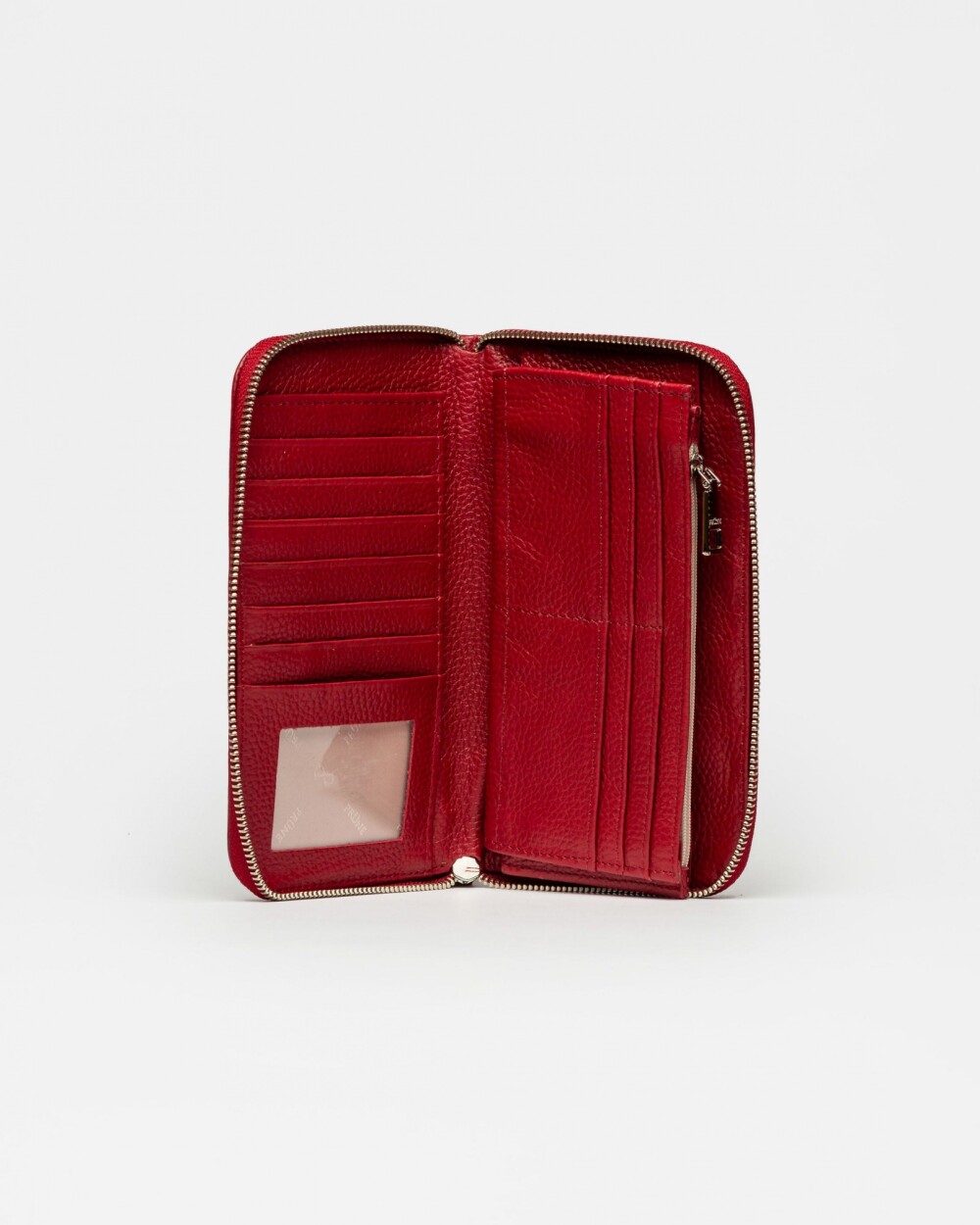 Billetera Mia en cuero graneado Rojo