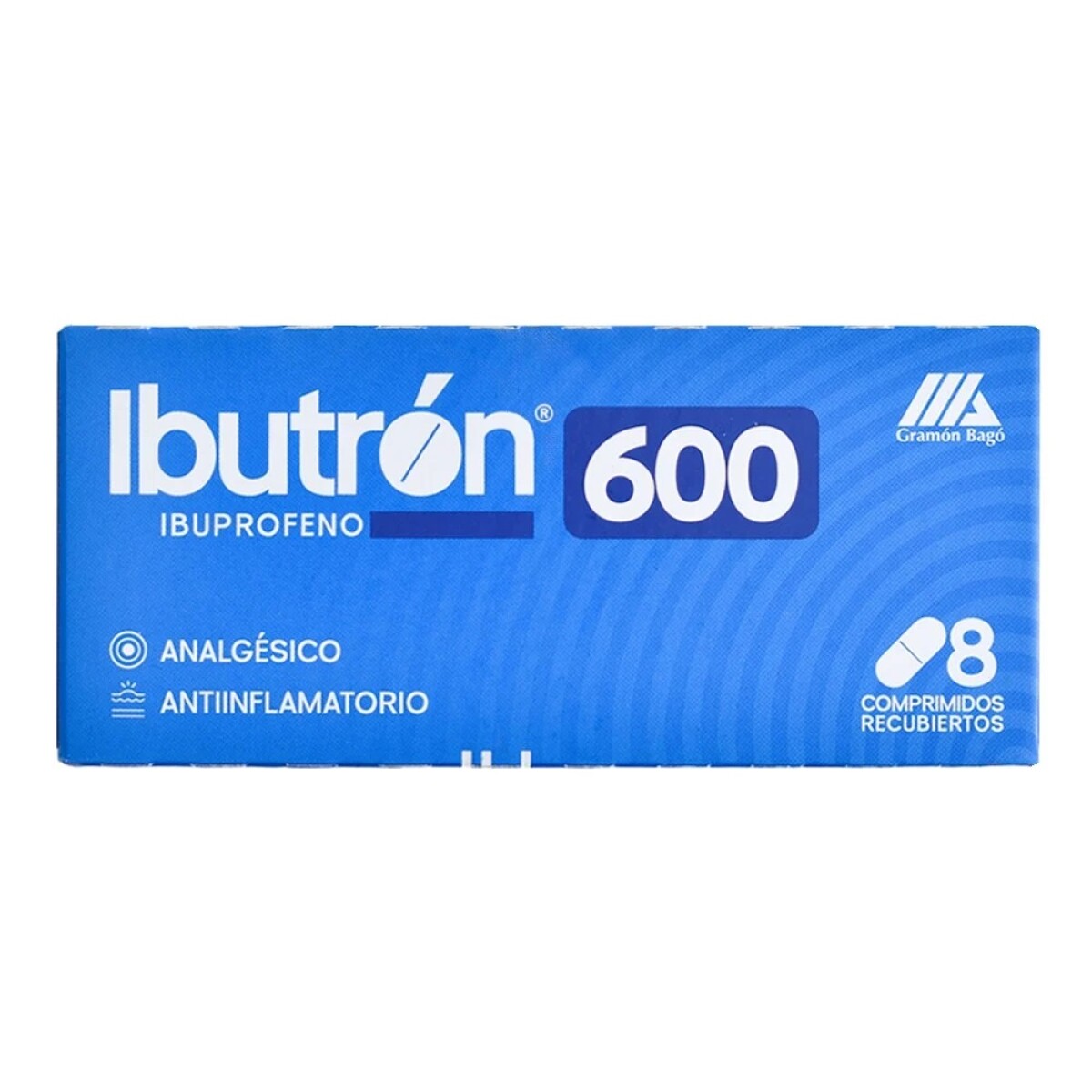 Ibutron 600 Mg X8 Comprimidos Dosis Fuerte 
