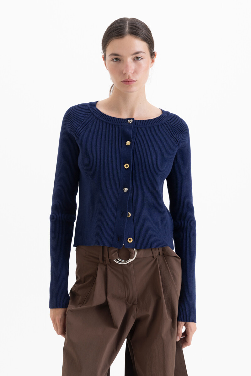 CARDIGAN LUNA Azul Marino