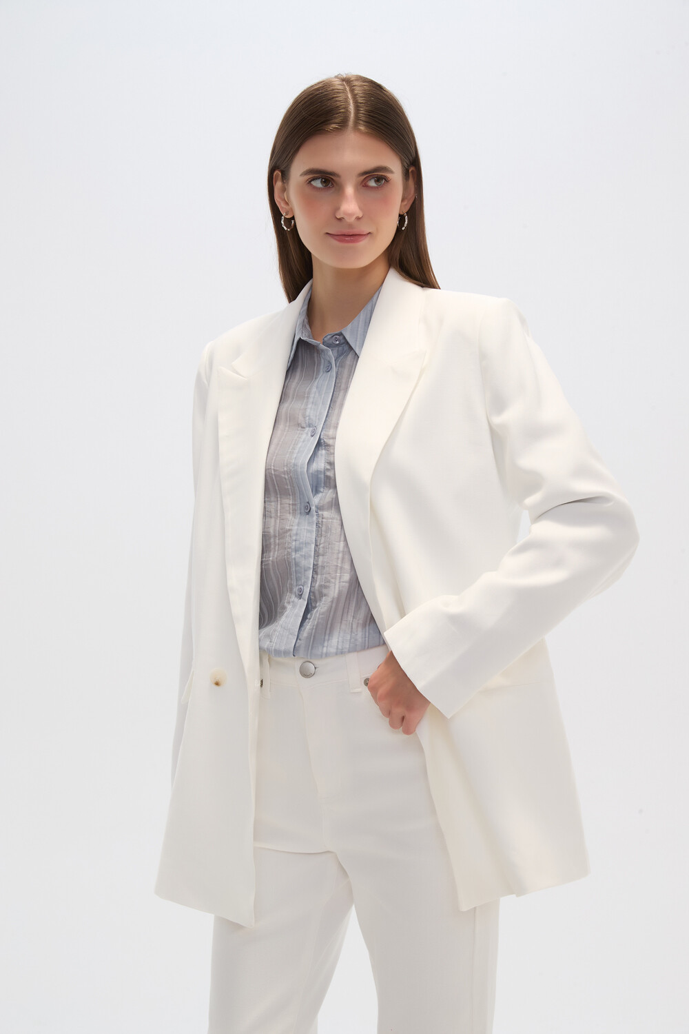 Blazer Sapia Blanco