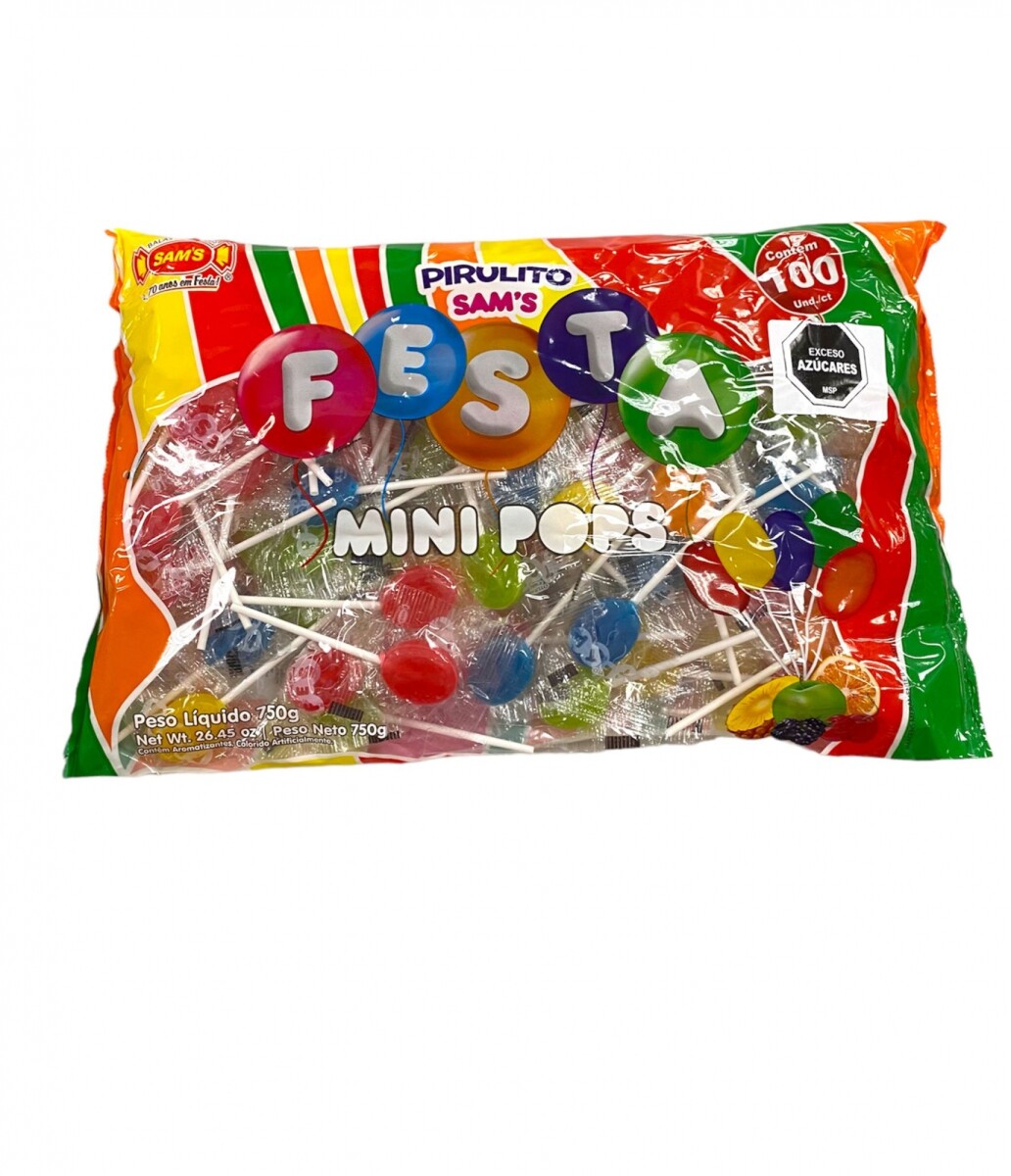 Chupetin Mini Pops x 100 