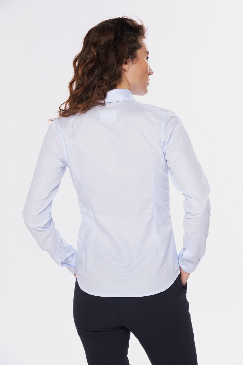 CAMISA OXFORD LISA Celeste