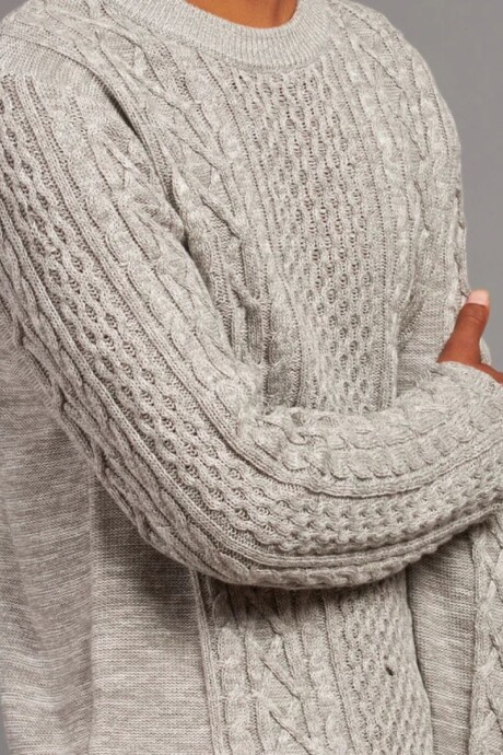 SWEATER LEIVA RUSTY Gris