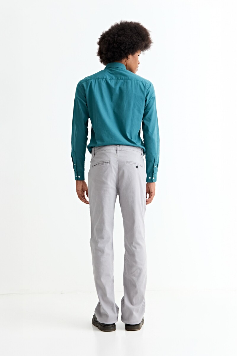 Pantalón recto GRIS