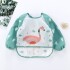 Babero con manga Little Ones flamenco verde