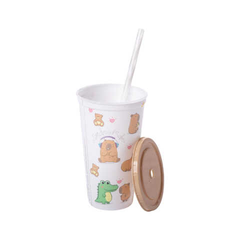 Vaso Plástico con Carpincho 500 ml U