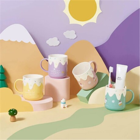 Vaso taza escolar helado Verde