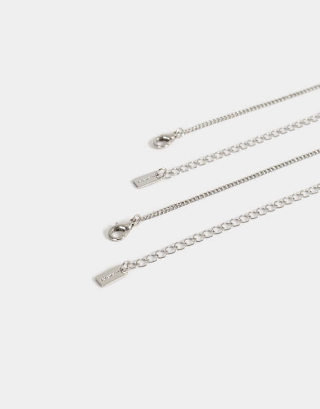 Collares Infantiles Licencias Set De Collares Para Compartir "hello Kitty" - Plateado