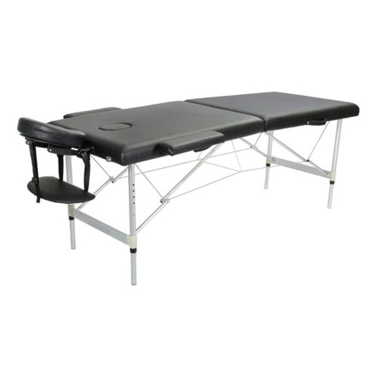 Camilla Portátil Profesional Lumax de Aluminio 185x60cm - Negra 