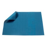 INDIVIDUAL PVC TURQUEZA C/FLORES 47*32CM INDIVIDUAL PVC TURQUEZA C/FLORES 47*32CM