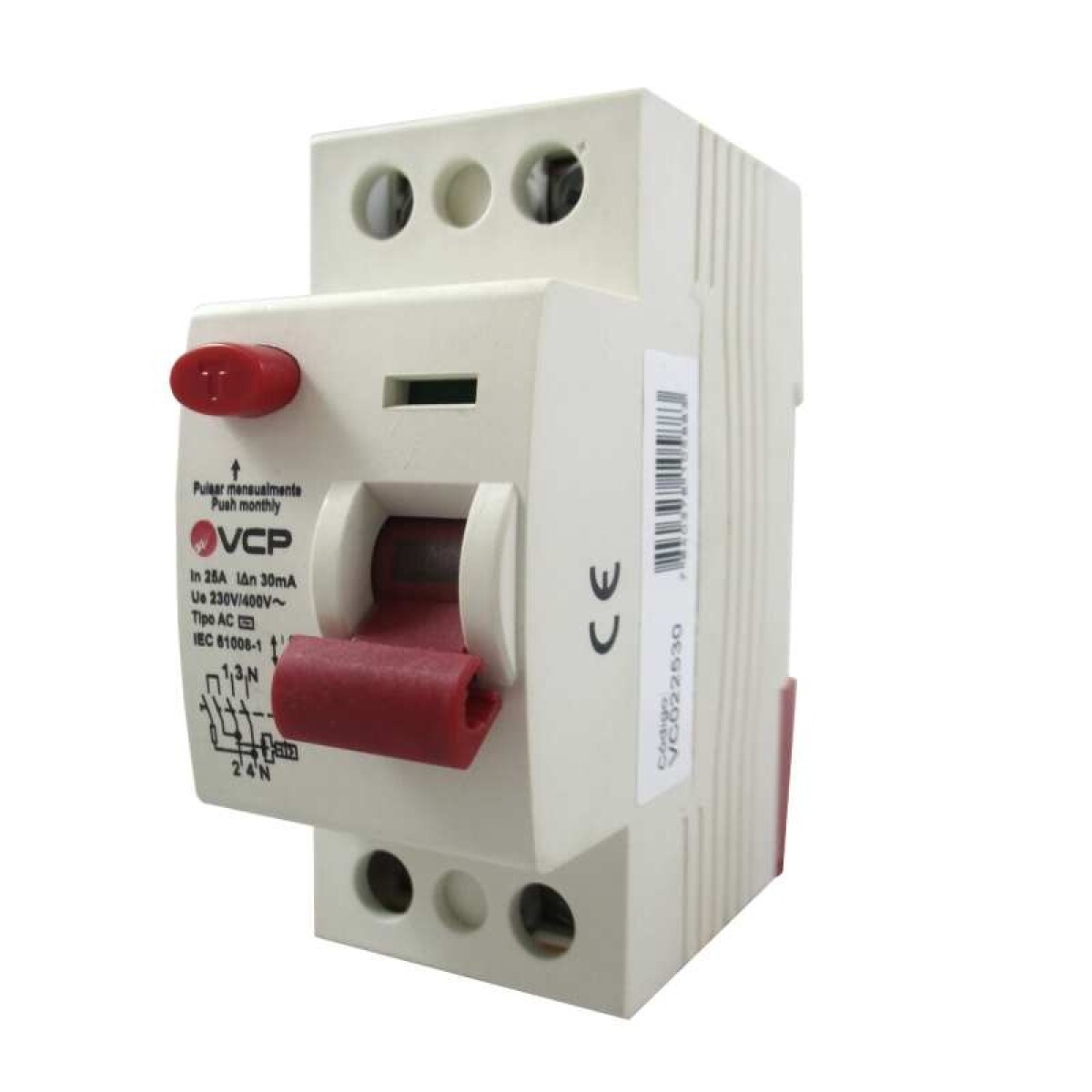 INTERRUPTOR DIFERENCIAL 2P 25A 30MA 