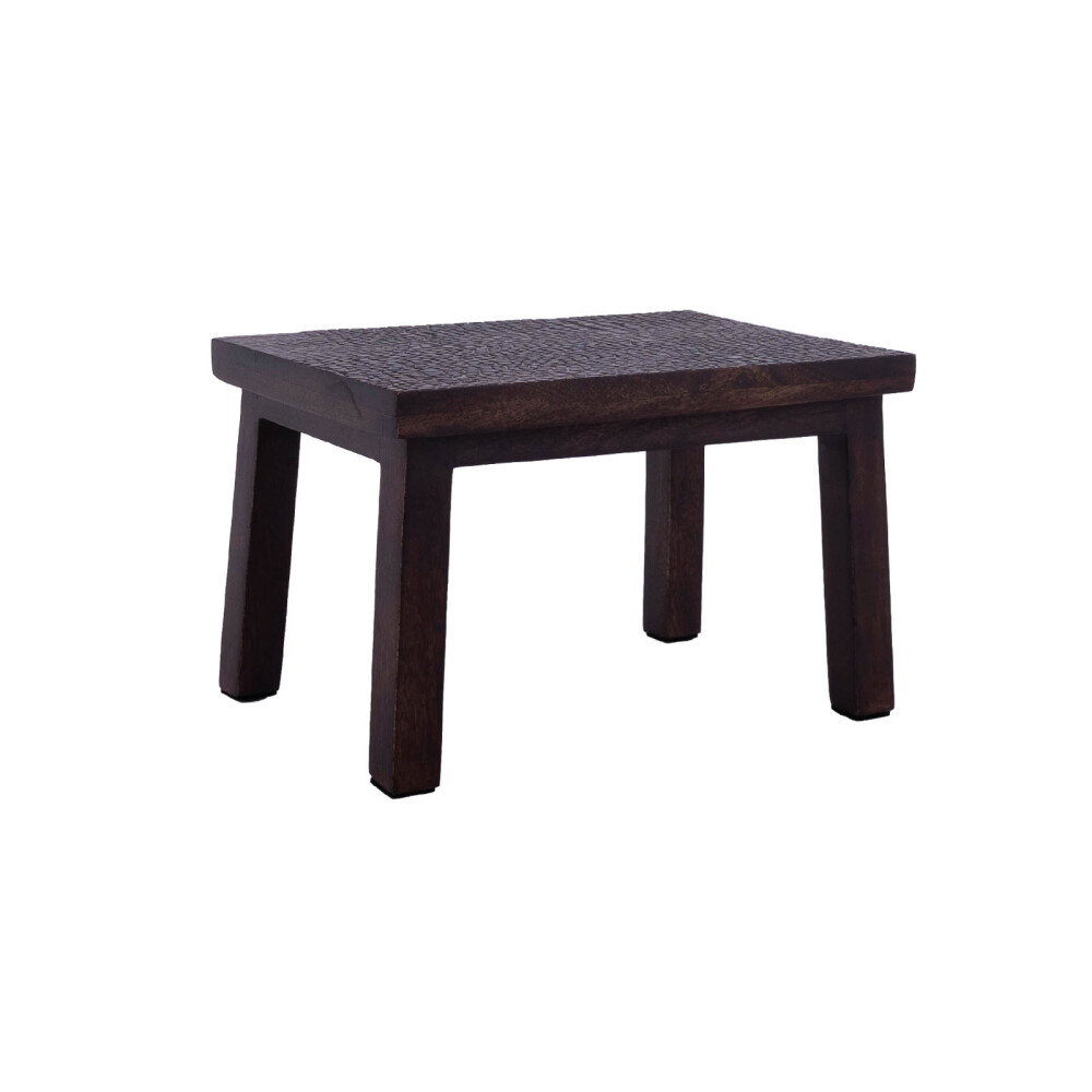 TABURETE ACANALADO MADERA MARRON 2412-013