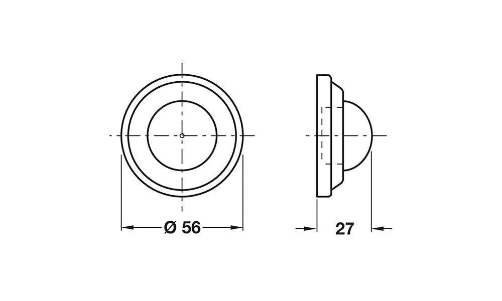 Tope de pared para manija 937.14.910 Tope De Pared Para Manija 937.14.910