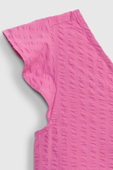 Musculosa Con Volados Niña India Pink