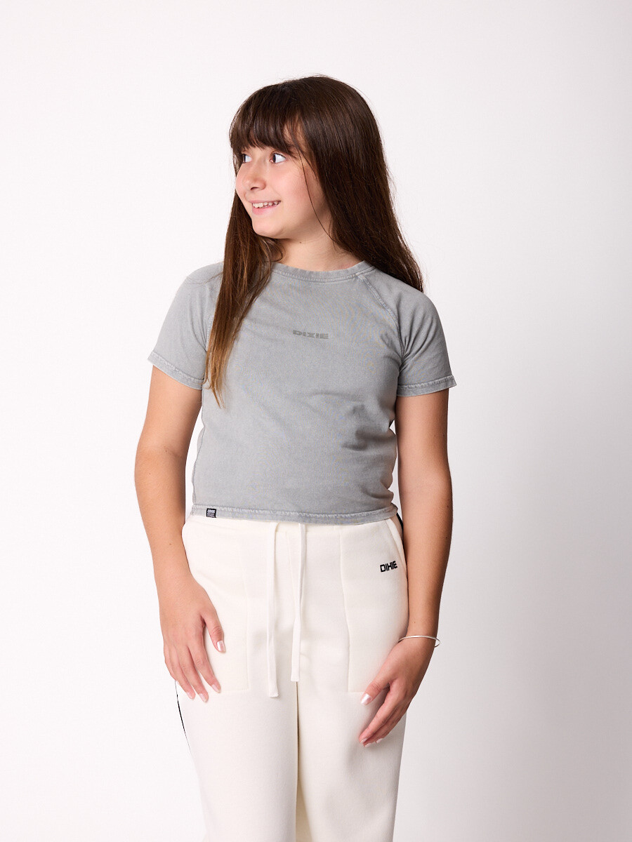 T-SHIRT SAIANA TEEN DIXIE - Gris 
