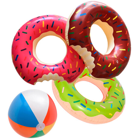 SetX4 Salvavidas Flotadores Piscina Donas Frutas 90cm Dona