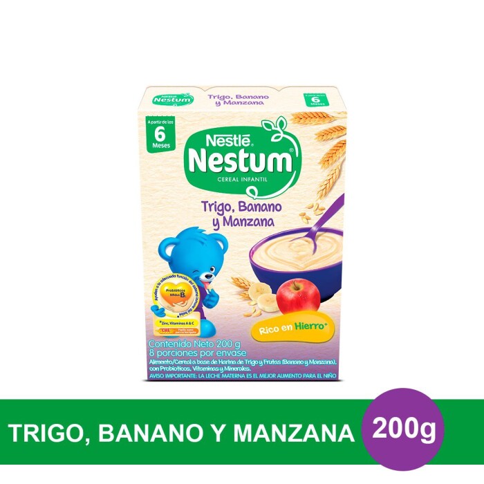 NESTUM TRIGO BANANO/MANZANA DESDE 6M+ CJ única