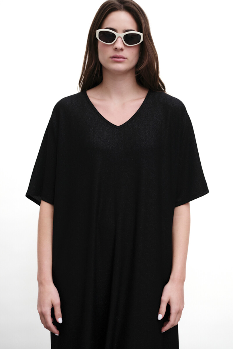 Vestido Lurex Goya Negro