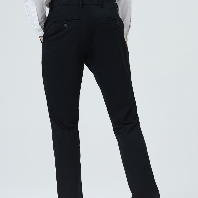V-ESSENTIAL KHAKI SLIM FIT TRUE BLACK