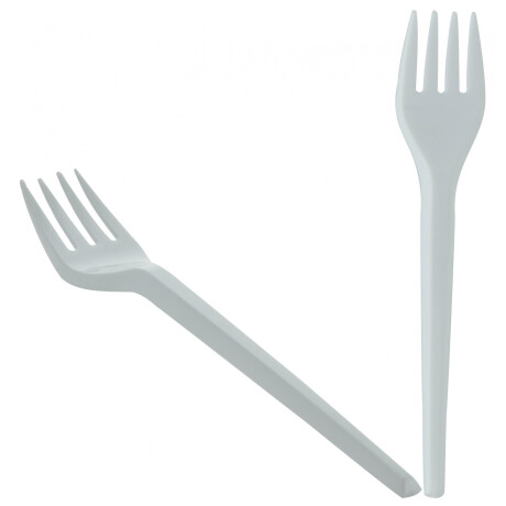 Pack de 50 tenedores descartables de plastico Pack de 50 tenedores descartables de plastico