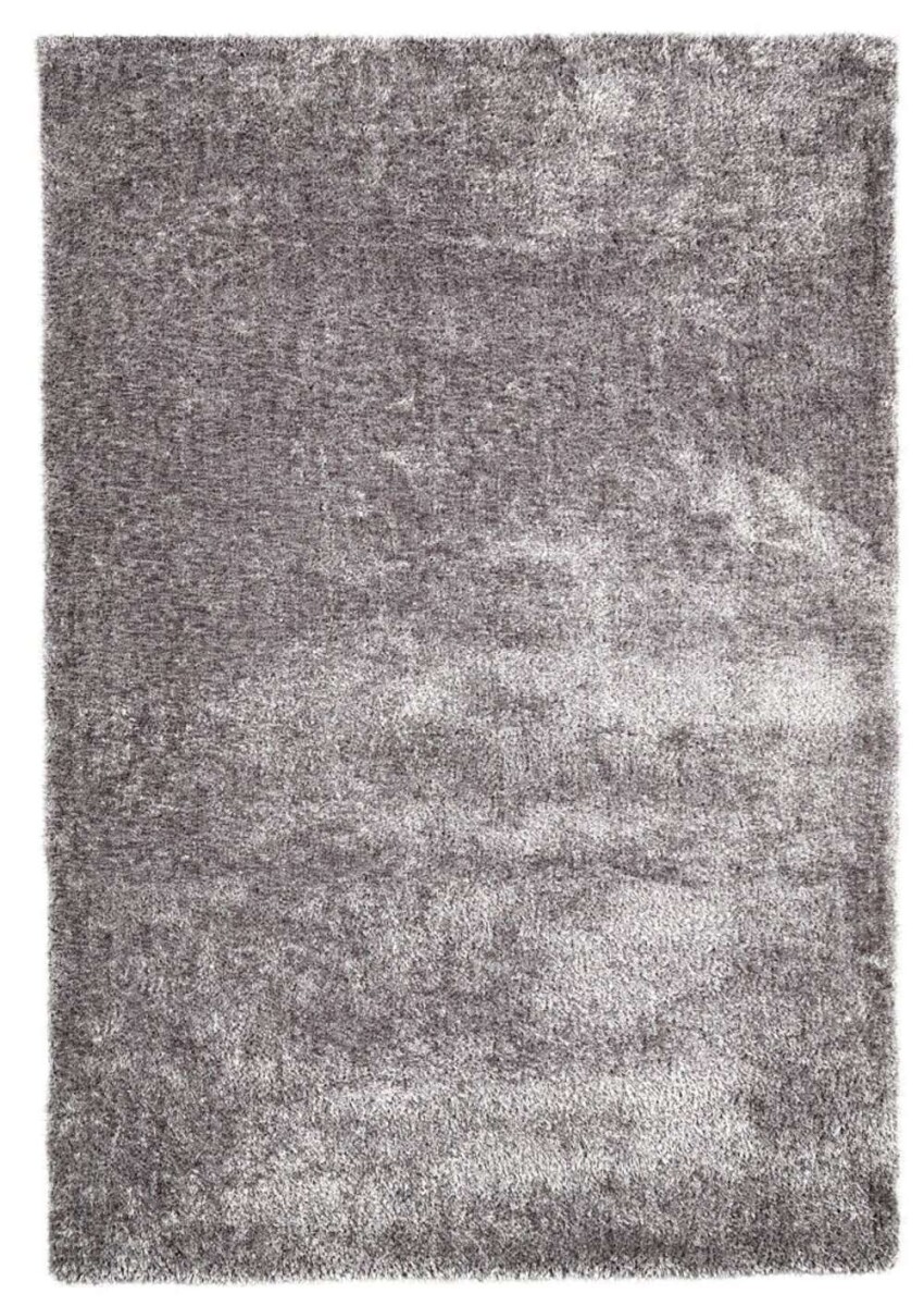 Alfombra Birk 140X200 Shaggy - Gris 
