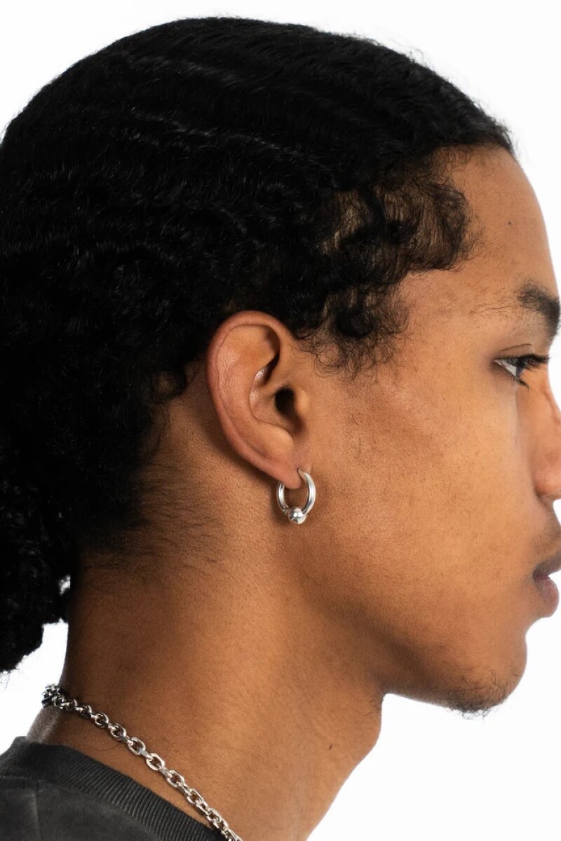 One Ball Earrings Plata