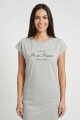 Vestido remeron estampado GRIS MELANGE