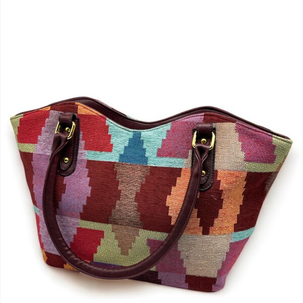Cartera Lux Ethnic A Bordeaux