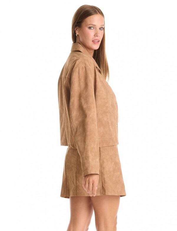 Chaqueta Suede TOSTADO
