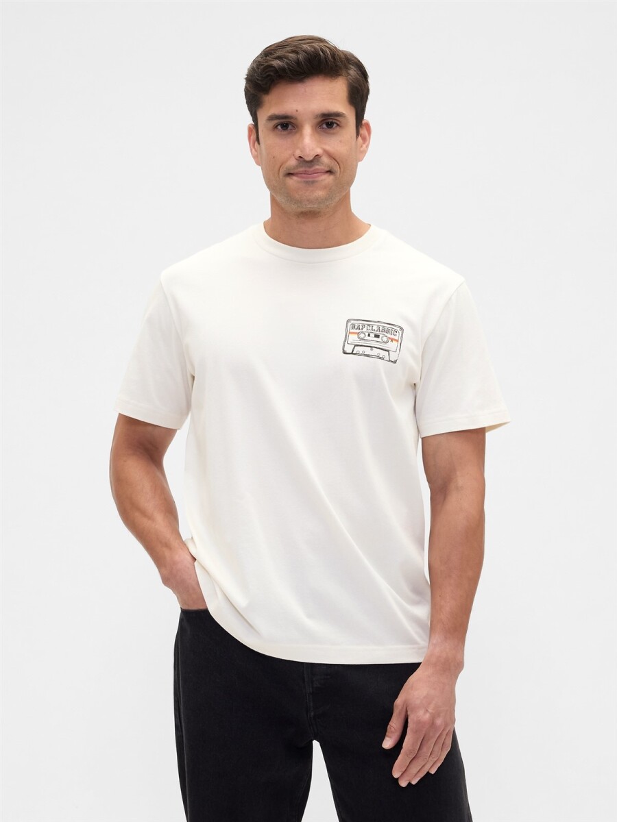 Remera Grafica Hombre - Ivory Frost 