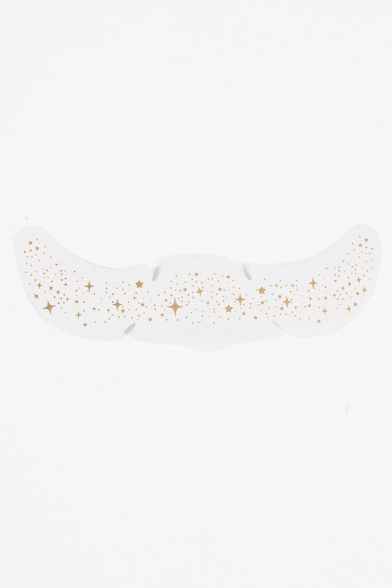 Glitter estrellas face make up dorado